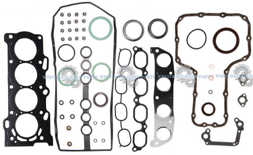 00-08 toyota corolla matrix celica 1.8l 1zzfe dohc engine full gasket set *metal