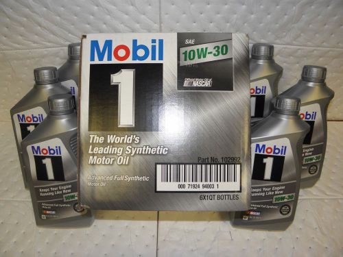 10w30 mobil1 full synthetic motor oil 6 quarts case new part 24811 maintenance
