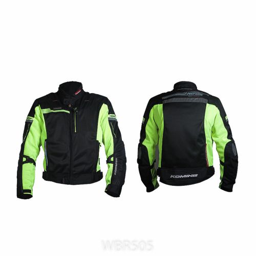 Komine jk 044 green neon motorcycle jacket