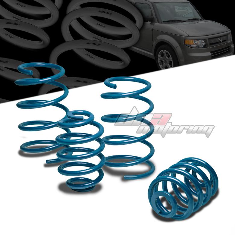 07-11 honda element h1 blue 1.5" drop jdm suspension lowering spring f235/r215lb