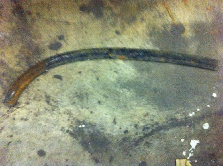 55 56 57 chevy windshield lower left garnish trim molding used