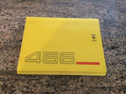 Ferrari 456 gta owner's manual/ u.s. version 1997 model year