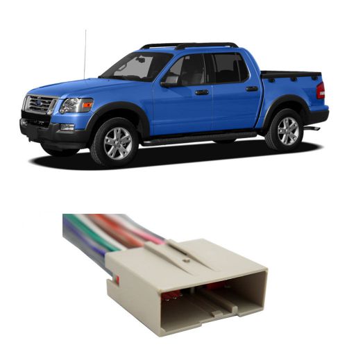 Ford explorer sport trac 2007-2010 factory to aftermarket radio harness adapter