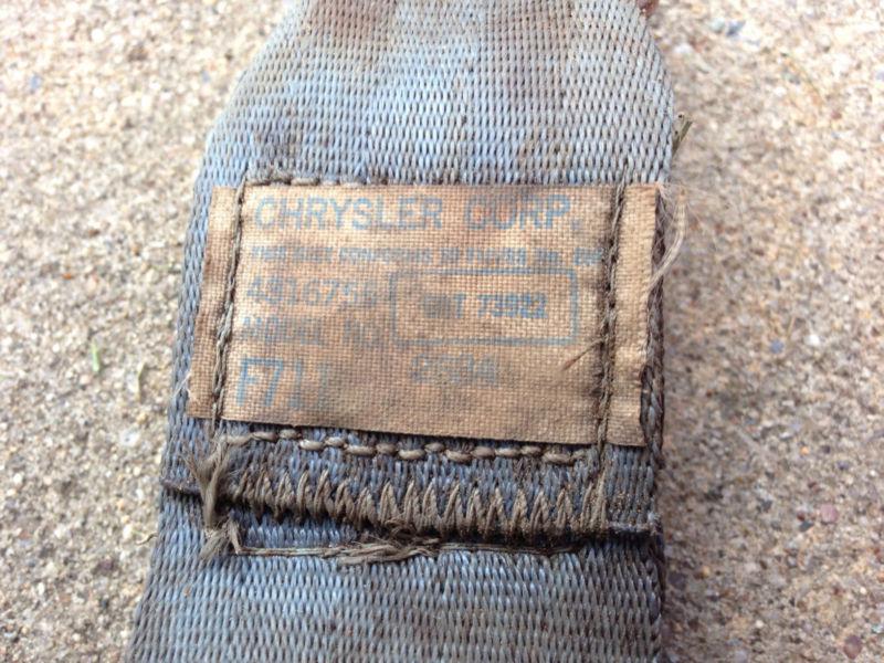 1968 Dodge Charger OEM Seat Belts, US $50.00, image 5