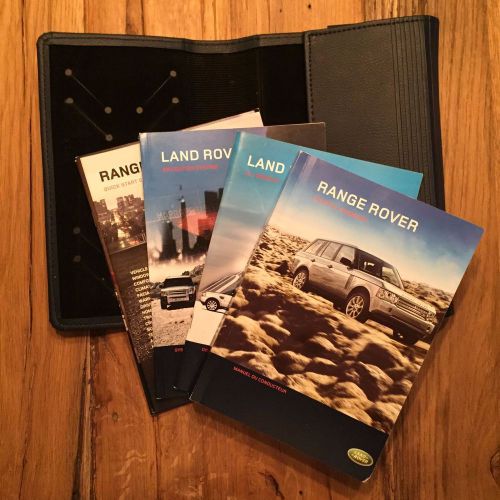 2009 range rover full size owners manual set with case land rover oem