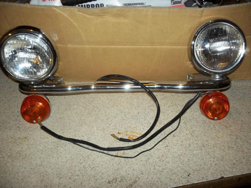 ?kaw? light bar headlight w signals dual headlight bar 20 in wide 4&3\8in mount 