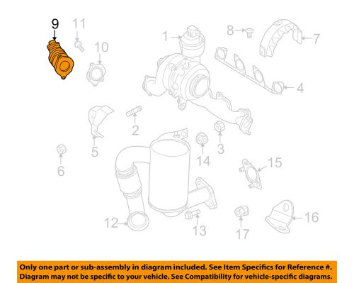 Vw volkswagen oem 10-14 jetta 2.0l-l4 manifold-exhaust-damper 03l131111q