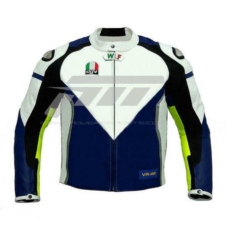 Rossi motor bike racing leather jacket one piece 