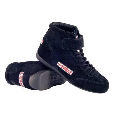 G-force racing 0235080bk driving shoes race grip mid-top black men's size 8 pair