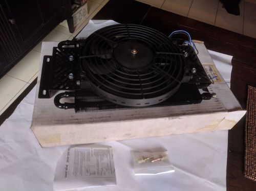 High-performance transmission cooler with 11&#034; electric fan