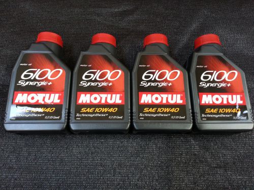 Uc138 102781 motul 6100 (4 pack/4 liters) 10w-40 synergie+ engine oil