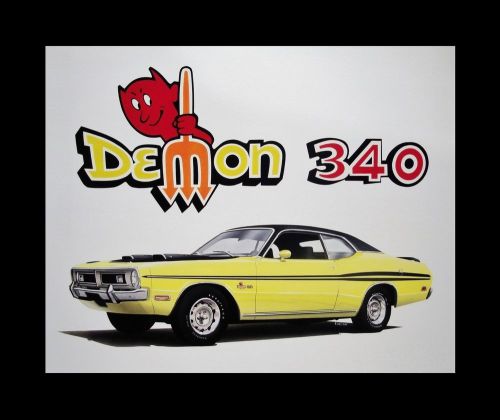 Demon dart custom dodge - 1970 1971 1972 70 71 72 318 - dealer poster art print
