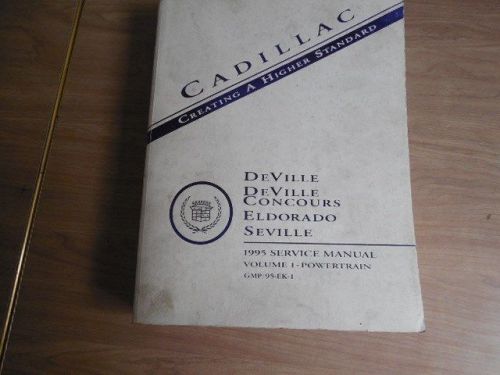 1995 cadillac deville concours factory service manual****vol 1 only*****