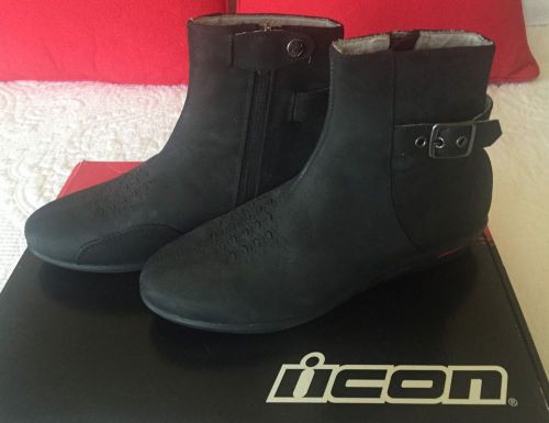Icon motorcycle boots women size 7 sacred low boot