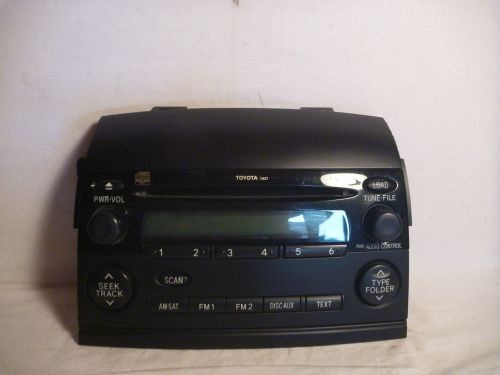 04-09 toyota sienna factory radio 6 cd mp3 face plate 11827 up240