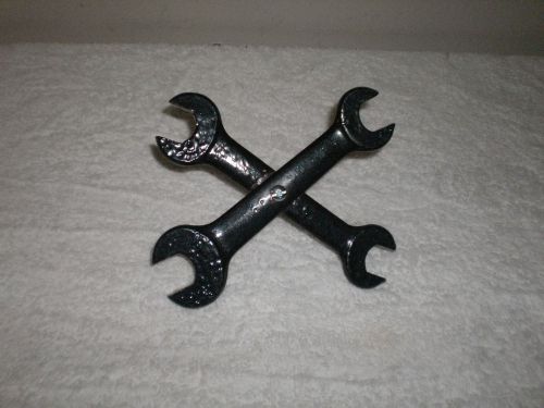 Rat rod crossed wrench grille emblem - real wrenches ! - ford - chevy - ? - look