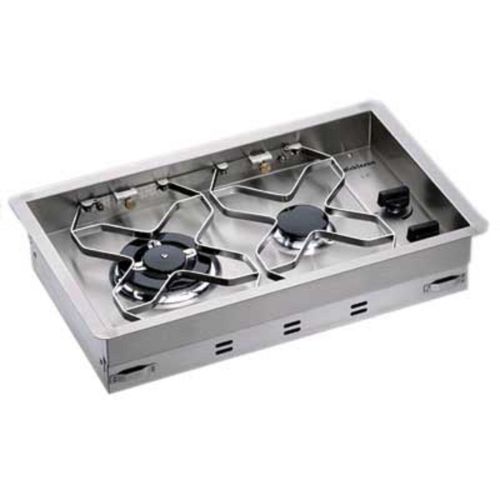 Dickinson 2 burner drop in propane stove heavy duty stainless steel boat rv