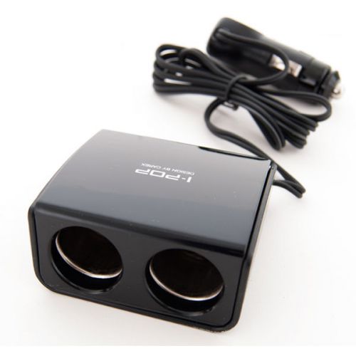 New carex i-pop car hidden line 2way cigarette lighter socket splitter 12v/24v