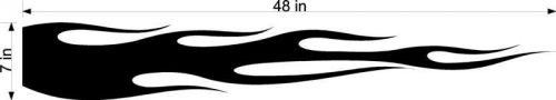 Flames fire auto truck boat high gloss racing decal aftermarket sticker set f130