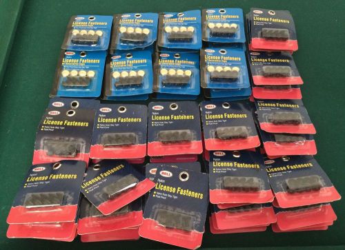 Lot of 60 nylon license fasteners new *dollar store wholesale*