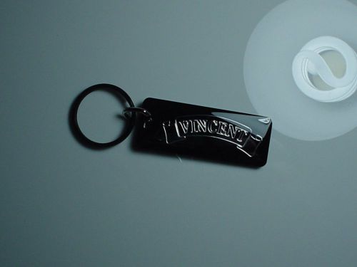 Vincent motorcycle key chain black / chrome bantam meteor comet black lightning