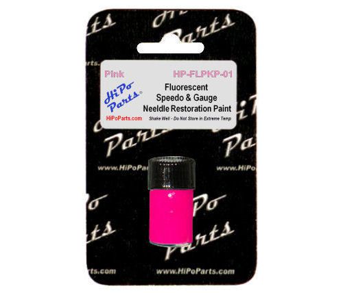 Custom fluorescent pink speedo &amp; gauge needle paint