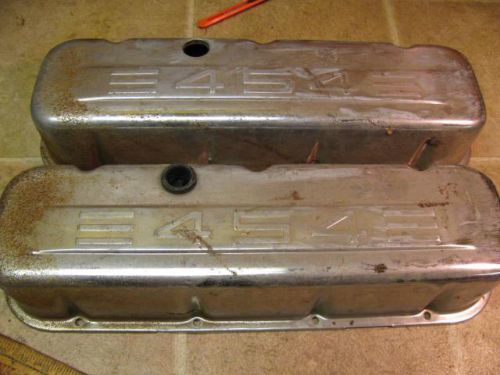 454 chevy bbc big block chrome valve covers raised letters