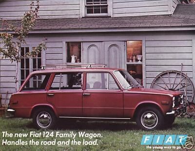 1970 1971 ? fiat 124 family wagon sales sheet brochure
