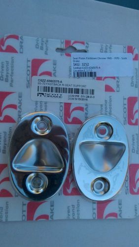 Mustang fold down seat plates 65-70