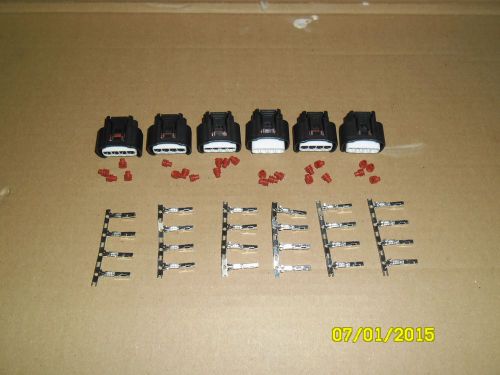 6 pcs ignition coil connector fit all direct coil toyota 4 pins