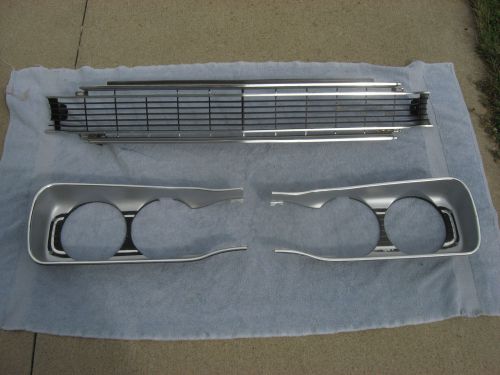 1969 mopar dodge super bee grille grill bezels