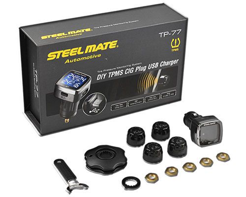 Steelmate tp-77 4wd usb diy wireless tpms tyre pressure monitoring system van