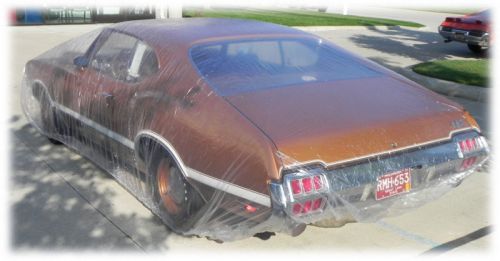 Streetrod,ratrod,hotrod,muscle car  plastic car cover, dust cover, rain cover