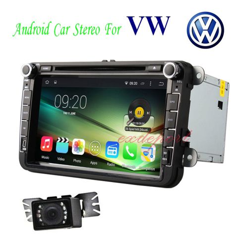 8" 2din lcd car stereo dvd cd player radio for volkswagen vw gps nav bluetooth