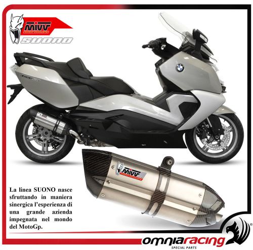 Mivv suono steel - bmw c 650 gt 2012 12> slip on exhaust muffler silencer e9