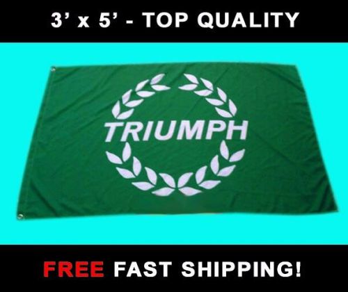 Triumph motorcycle flag - new 3&#039; x 5&#039; banner - scrambler rocket 900 - free ship