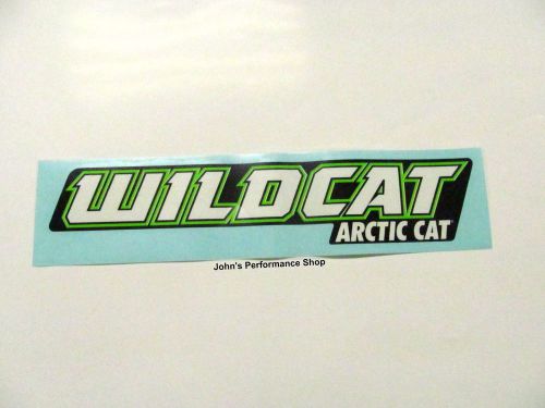 Oem arctic cat black 12" wildcat decal 5239-749