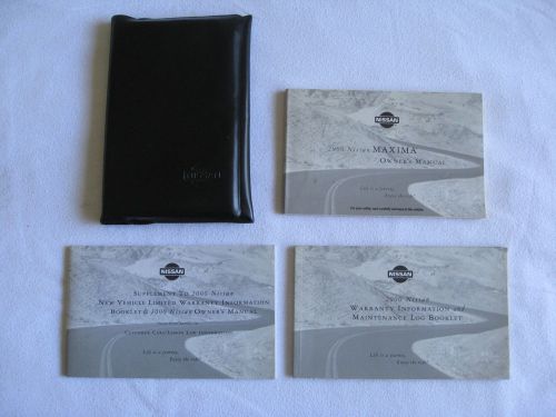 2000 nissan maxima oem owner&#039;s owners manual set with case