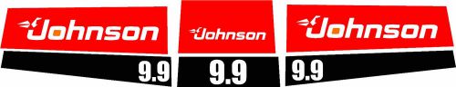 9.9 hp johnson decal kit red and black