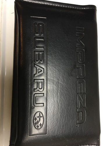 2003 impreza subaru owners manual in leather case