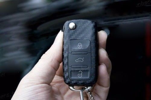 Carbon fiber key chain protective cover sticker for vw golf6 tiguan polo sagitar