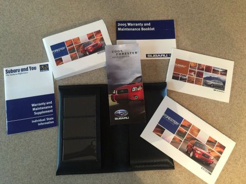 2005 subaru forester manual set w/ case