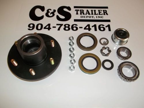 5,200# and 6,000# dexter hub assembly with bearings(15123): 6 on 5 ½ e-z lube