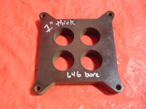 Brzezinski carburetor spacer 1" 4 hole 4150 carb 4 barrel canton moroso 390 hp