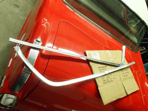Inside stainless headliner side trims 1967 oldsmobile 98 ls 67 olds delta 88