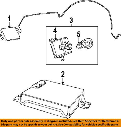 Dodge oem 5026433ac keyless entry-antenna