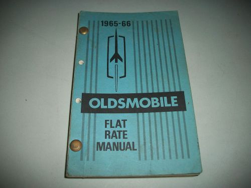 Original 1965-1966 oldsmobile flat rate manual complete body &amp; chassis service