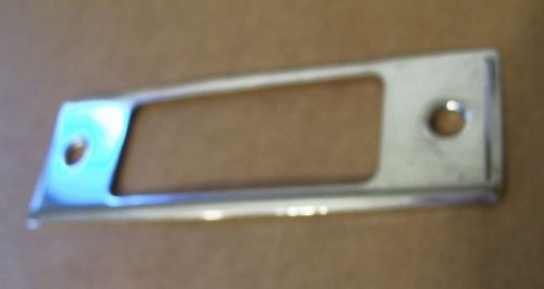Rat rod radio face plate #5  60s 70s ? chrome  metal blaupunkt
