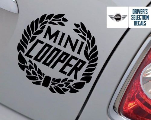 Bmw john mini cooper old logo sticker window decal