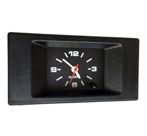 Luch car dashboard quartz clock. square. retro, restoration. old/new school 12v